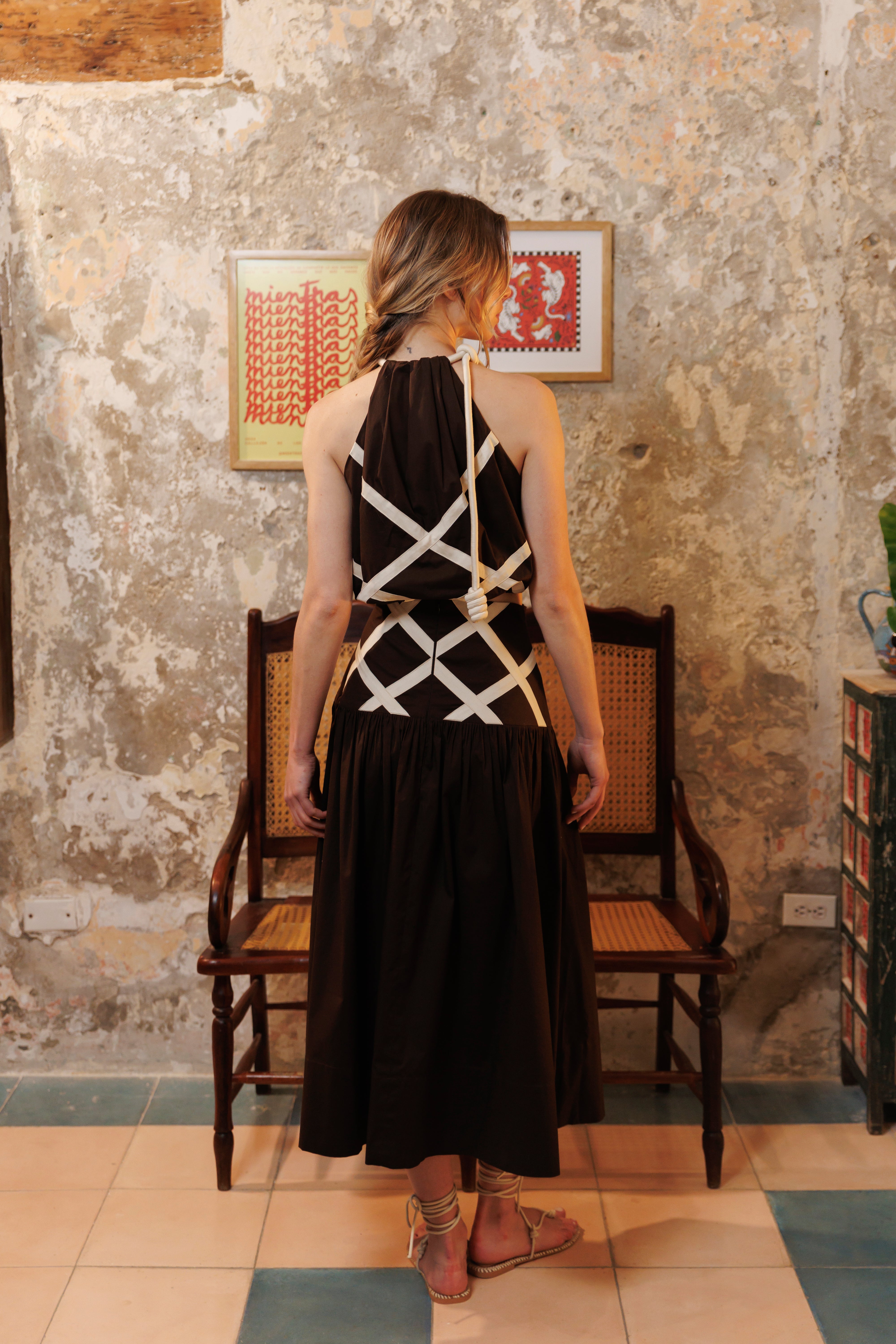 Falda Algodón Combinada