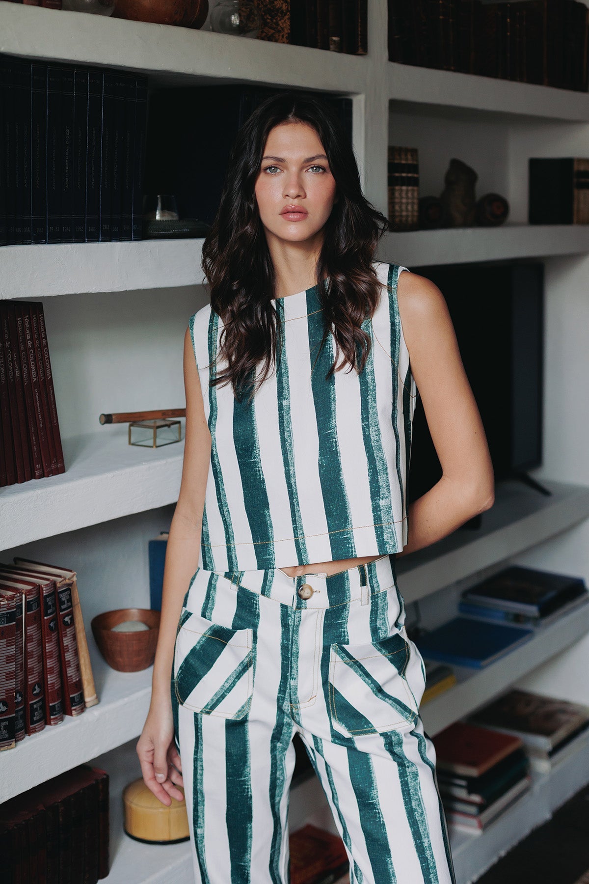 PANTALON DENIM RAYAS