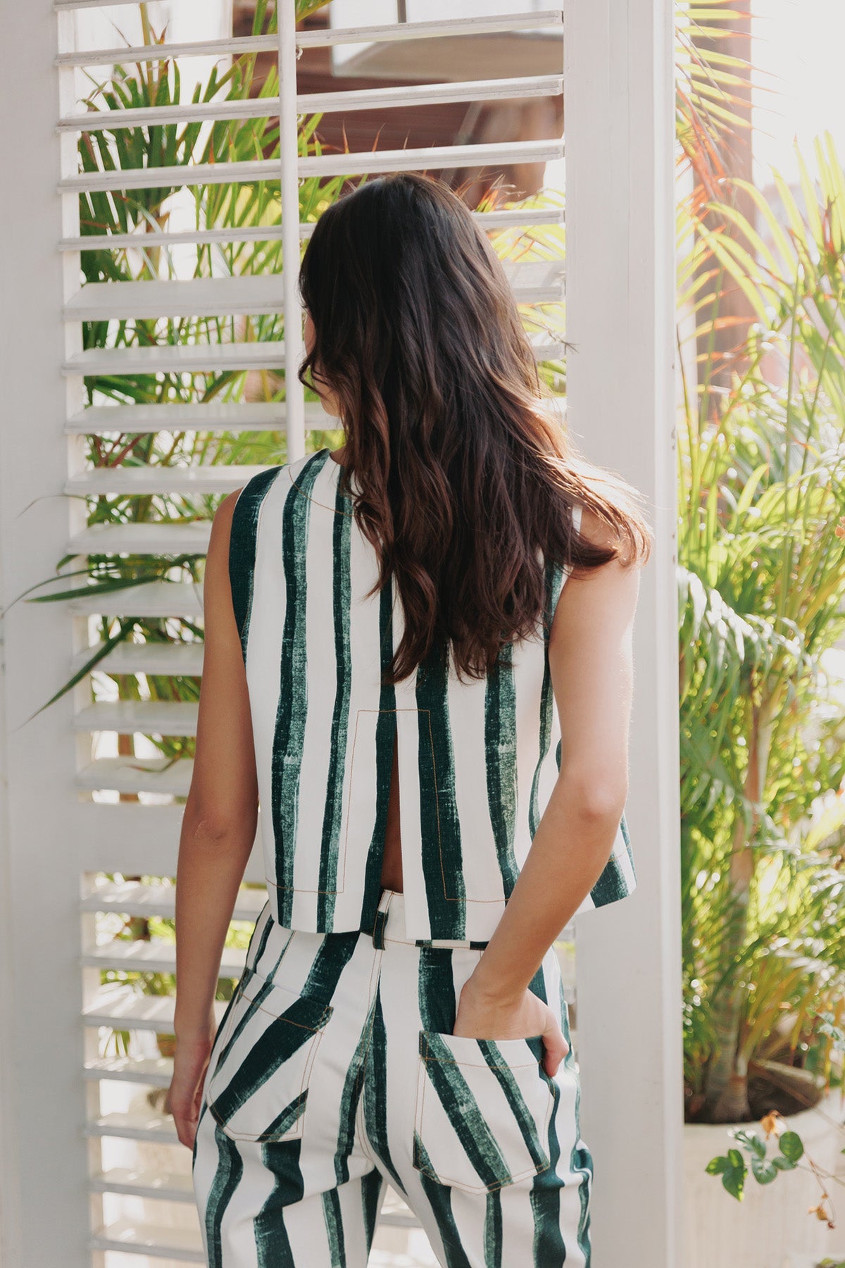 PANTALON DENIM RAYAS